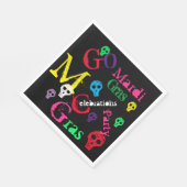SERVIETTE EN PAPIER MARDI GRAS (Coin)