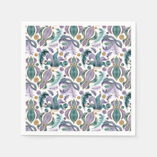 Serviette En Papier Mardi Gras (Devant)