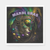 Serviette En Papier Mardi Gras (Devant)