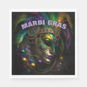 Serviette En Papier Mardi Gras