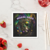 Serviette En Papier Mardi Gras (En situation)