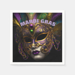 Serviette En Papier Mardi Gras