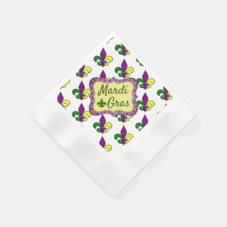 Serviette En Papier Mardi Gras