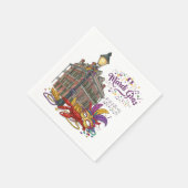 Serviette En Papier Mardi Gras (Coin)