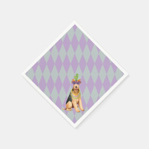 Serviette En Papier Mardi Gras Airedale