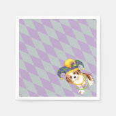 Serviette En Papier Mardi Gras Cavalier King Charles Spaniel (Devant)