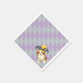 Serviette En Papier Mardi Gras Cavalier King Charles Spaniel (Coin)