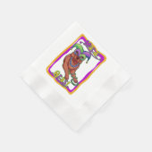 Serviette En Papier Mardi Gras Chien (Coin)