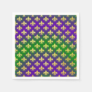 Serviette En Papier Mardi gras de motif de mardi gras