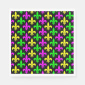 Serviette En Papier Mardi Gras Fleur De Lis (Devant)