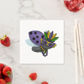 Serviette En Papier Mardi Gras Ladybug (En situation)