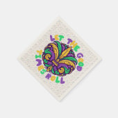 Serviette En Papier Mardi Gras Laissez rouler les bons moments (Coin)