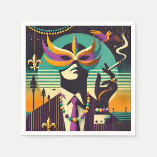 Serviette En Papier Mardi Gras l'Homme qui Fume
