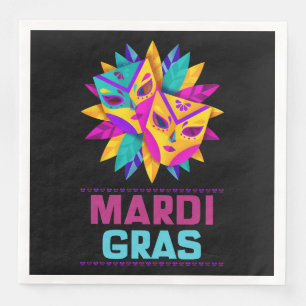 Serviette En Papier Mardi Gras Masques Papier Serviettes