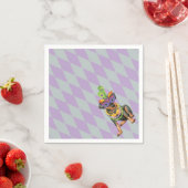 Serviette En Papier Mardi Gras Min Pin (En situation)