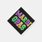 Serviette En Papier Mardi Gras Partp Papier Napkin (Coin)