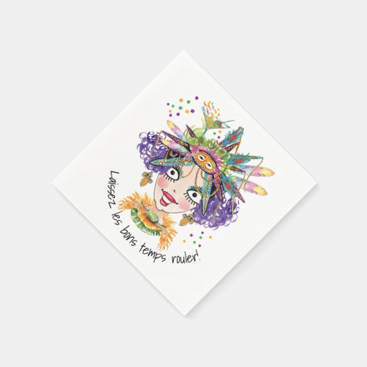 Serviette En Papier Mardi Gras Party Baby Paper Napkin (Coin)