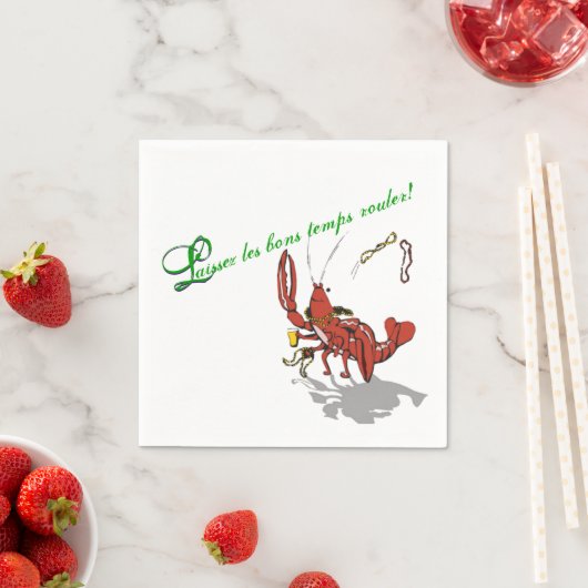 Serviette En Papier Mardi Gras Partydad (En situation)