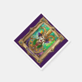 Serviette En Papier Mardi Gras Realm Portraits - L'Artiste Dali (Coin)