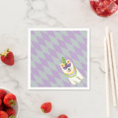 Serviette En Papier Mardi Gras Samoyed (En situation)