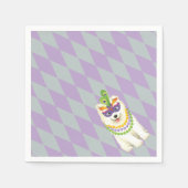Serviette En Papier Mardi Gras Samoyed (Devant)