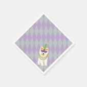 Serviette En Papier Mardi Gras Samoyed (Coin)