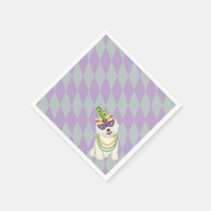 Serviette En Papier Mardi gras Westie