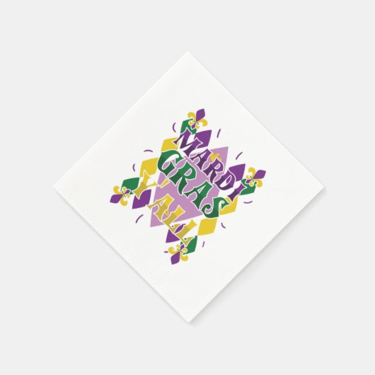 Serviette En Papier Mardi Gras Yall Street Party Carnival Cadeau (Coin)