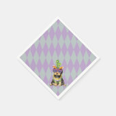 Serviette En Papier Mardi Gras Yorkie (Coin)