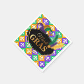 Serviette En Papier Mardi Grass Fleur de Lis (Coin)