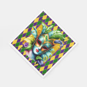 Serviette En Papier Mardi Grass Party (Coin)