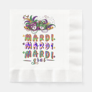 Serviette En Papier Mardi Mardi Mardi Gras
