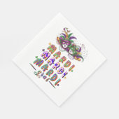 Serviette En Papier Mardi Mardi Mardi Gras (Coin)