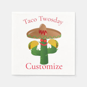 Serviette En Papier Mardi Taco Saguaro Cactus Thunder_Cove