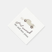 Serviette En Papier Mare Just Married Getaway Voiture (Coin)