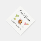 Serviette En Papier Margarita Couples nuptiaux Cosmo à l'ancienne (Coin)