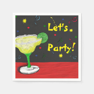 Serviette En Papier Margarita de fête faite sur commande