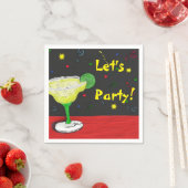 Serviette En Papier Margarita fête personnalisée (En situation)