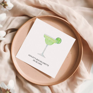 Serviette En Papier Margarita Mariage, Bachelorette ou Fête des mariée