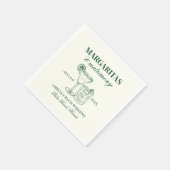 Serviette En Papier Margaritas & Mariage Bachelorette Week-end (Coin)