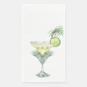 Serviette En Papier Margaritas Mariage tropical Cocktail (Devant)