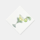 Serviette En Papier Margaritas Mariage tropical Cocktail (Coin)