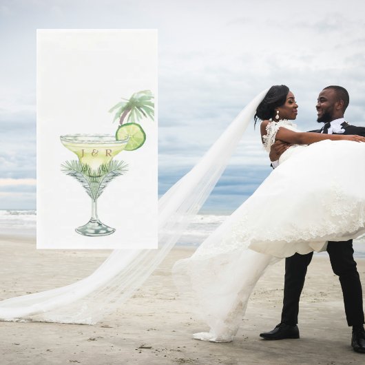 Serviette En Papier Margaritas Mariage tropical Cocktail