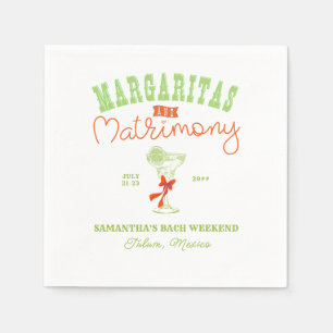 Serviette En Papier Margaritas & Mariage Tulum Bachelorette