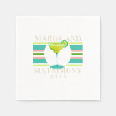 Serviette En Papier Marges et mariage - Bachelorette 2025 (Devant)