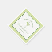 Serviette En Papier "Marges & Mariage" Lime Margarita Fête des mariées (Coin)