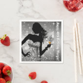 Serviette En Papier Margie Bling Bombshell Sparkday | ARGENT (En situation)