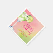 Serviette En Papier Margs et Fête des mariées Cocktail Mariage (Coin)