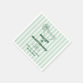 Serviette En Papier Margs & Matricule Rétro Enterrement de Vie de Jeun (Coin)