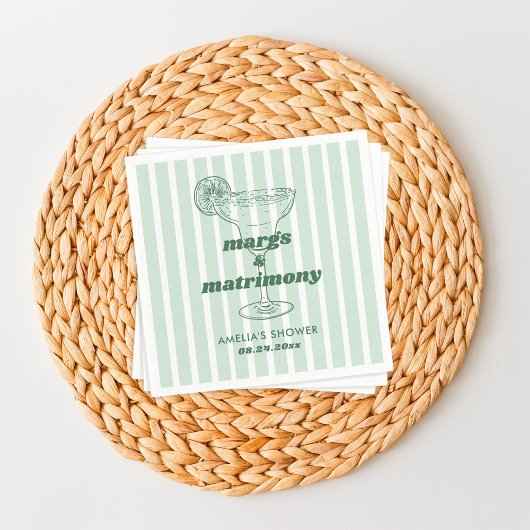 Serviette En Papier Margs & Matricule Rétro Enterrement de Vie de Jeun